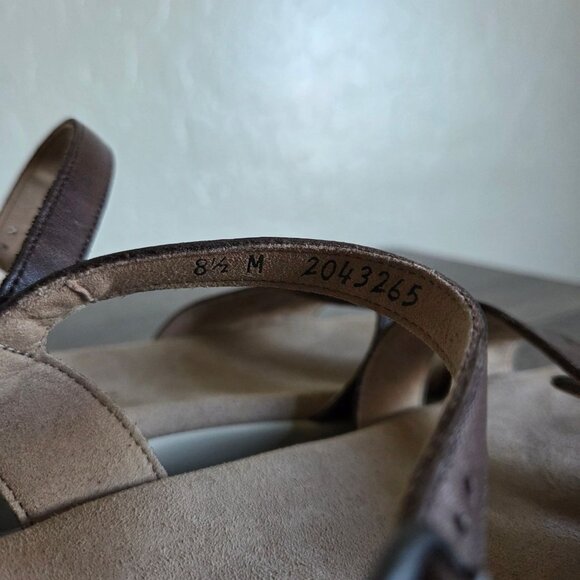 SAS Duo Quarter Strap Leather Sandals Brown Size Women's 8.5 Comfort Adjustable - Picture 9 of 9